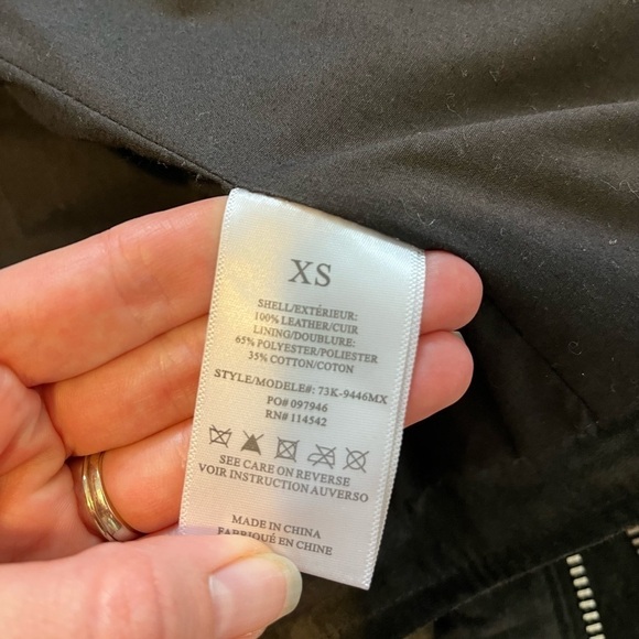 SL8 blank nyc gray suede leather moto jacket women’s xsmall - Picture 6 of 10